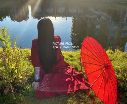 LED Chinese Japan Yarn Oiled Paper Silk Cloth Umbrella Costume Ancient Princess Umbrella Drama White Craft Umbrella Cosplay