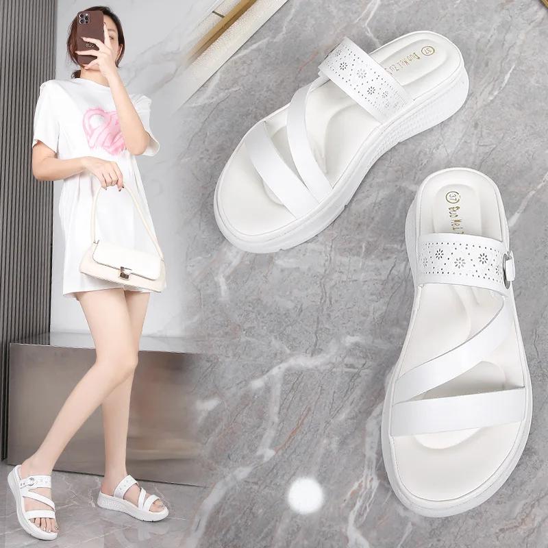 Shoes for Women Summer Fashion Women Comfortable Non-slip Platform Sandals Beach Sandalias Mujer Slip on Slippers Women