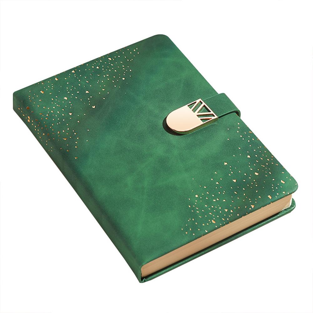 (Istnieje możliwość wygrawerowania logo) Notatnik biznesowy A5 z okładką w gwiazdy, zeszyt przedmiotowy dla studenta, skórzany notatnik, pamiętnik z klamrą