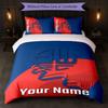 Set Biancheria da Letto Personalizzato con Nome Bolton Wanderers FC 1 Copripiumino + 2 Federe Logo Calcio Regalo Personalizzato per Occasioni Speciali Decorazione Camera da Letto