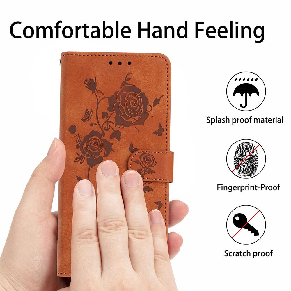 Leather Phone Case For Google Pixel 10A 9A 8A 7A 6A Google Pixel 10 9 8 7 6 Pro Butterfly Embossing Print Card Slot Wallet Cover