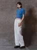 MEENDERI Soft Checkerboard Knit Top - Blue