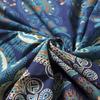 BLESS INTERNATIONAL Beautiful Indian Bohemian Psychedelic Hippie Peacock Mandala Window Curtain Panels for Bedroom, Living, Balcony (Blue Green)