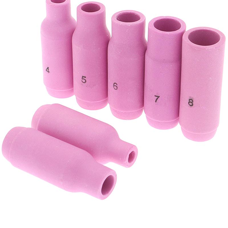 

5Шт 10N Сопло Глинозем Щит Чашка 3 4 5 6 7 8 # Для Tig Wp17 18 26 Сварочная горелка