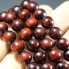 Purple Sandalwood Rhinoceros Horn Prayer Beads Bracelet with High Oil Content - 20 Red Wood Beads