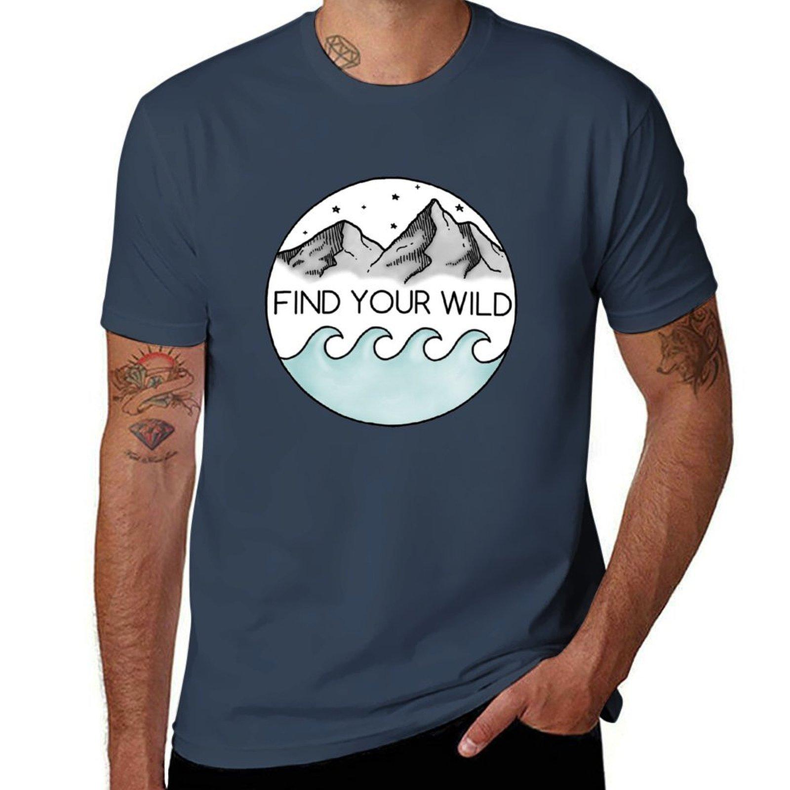 Find Your Wild TShirt Daily Casual Short Sleeve Tee Shirt S