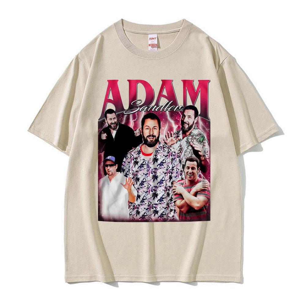 Limited Edition Adam Sandler Retro 90s Style Rap Tshirt Men Women Hiphop Street Y2K Tshirt Casual Oversized Cotton Tshirt
