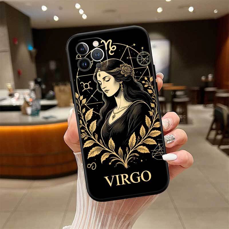 12 Constellation Card Phone Case for Redmi Note 12 12S 12C 13 13C 13R 14 14S 14R 14C 11A 13X A3 A3X A4 A5 Pro Max Plus