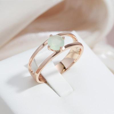 Anelli con zirconi color smeraldo per donna Anello Kinel dal design semplice e raffinato, facile da abbinare