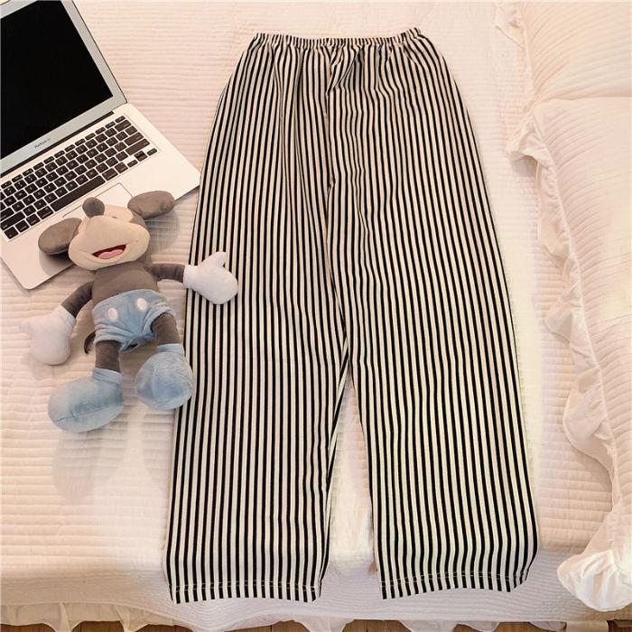 Women's Plus Size Bubble Cotton Pajama Pants - Lightweight, All-Season Strolling Wear