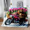 Masha Bear Blanket Durable Comfort Great for Picnics Bedding Seaside for All Seasons Stylish Decor Suitable for Gifting Relatives and Friends