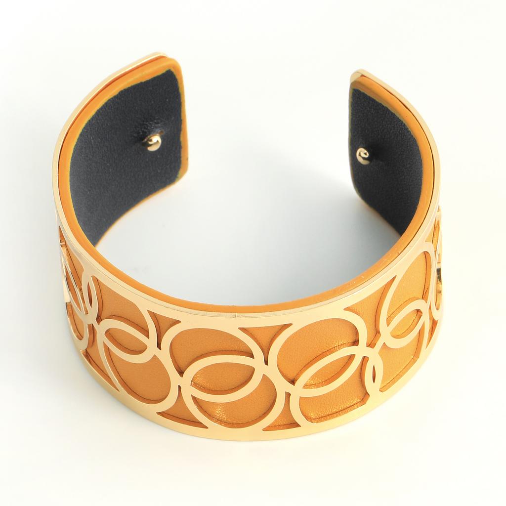 Georgette-Stil modisches Schmetterlingsmuster austauschbares doppelseitiges Leder Damen Vintage Schmuck Geschenk Eröffnungsarmband