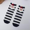 Reindeer Cartoon Christmas Mid-Calf Socks - Women's Cute Japanese Style for Autumn and Winter