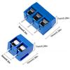 KF301 70PCS 2Pin 3Pin PCB Mount Screw Terminal Block Connectors with 5mm Pitch for Secure Wire Connections Rated AC300V 10A