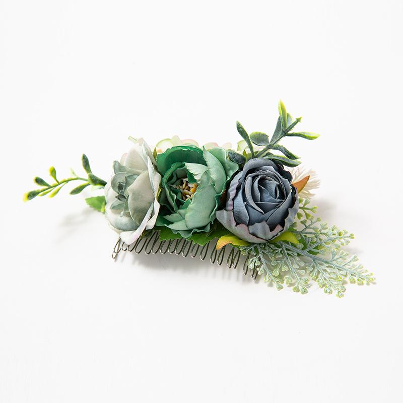  Pettine con Fiori Artificiali Stile BOHO per Donna, Diadema Nuziale, Ornamenti per Capelli, Acconciatura, Fermaglio per Capelli, Accessori per Capelli, Gioielli