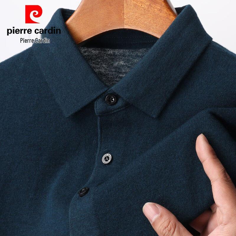 

Мужской свитер-поло с коротким рукавом Pierre Cardin, 100% шерсть 3XL 190/104A
