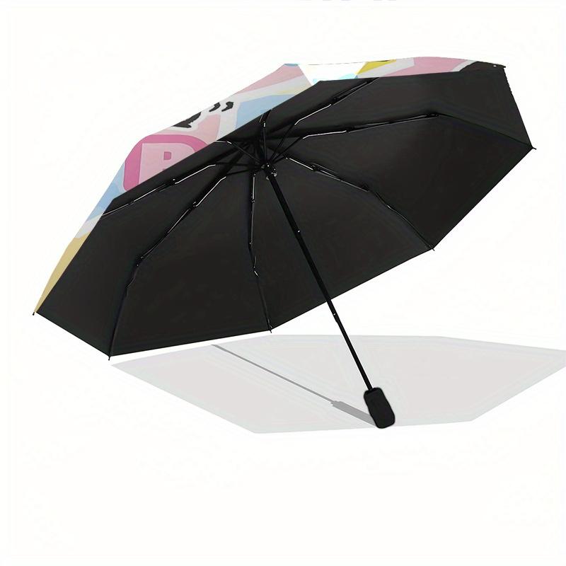 Pochacco,Hello Kitty Automatic Folding Umbrella-Simple 8-Rib Design, Bright Cartoon Pattern, Durable Iron Frame, Suitable For Travel, Outdoo