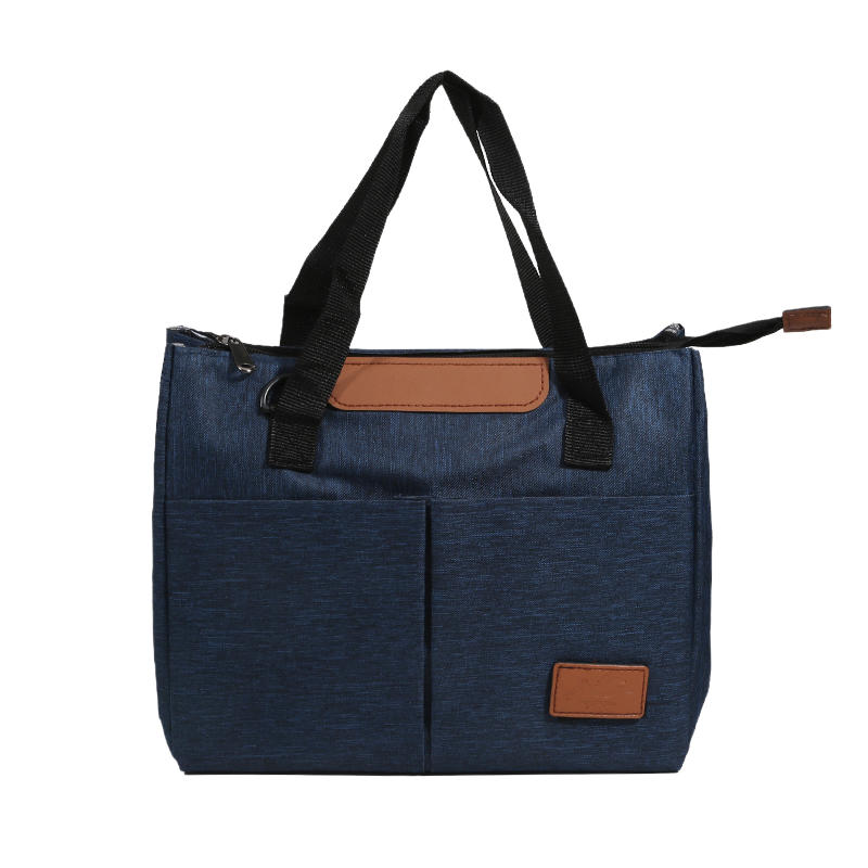Portable Triangular Lunch Food Box Bag Insulated Bag Outdoor Travel Crossbody Bag Waterproof Cooler Ice Insulated Case Oxford Dinner Handbag
