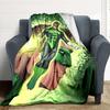 1pc Green Lantern Ring Blanket Polyester Fiber, All Season Comfort for Sofa, Bed, Office, Car, Camping Ideal Home Decor & Gift, Office Comfort