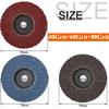 3 Inch 75mm Flap Discs  Abrasive Sanding Wheels for Angle Grinder – Metal Wood Polishing