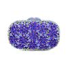 Borsa da sera con strass floreali WHTUOHENG Borse con diamanti Borse a mano da donna Verde/Oro Pochette in cristallo Pochette da sposa da donna