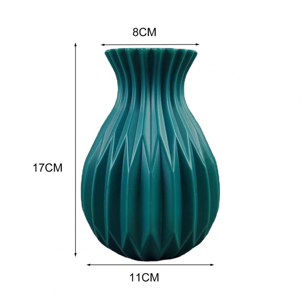 1Pc Decorative Vase Elegant Fine Workmanship Flower Vase for Home Decoration Modern Plastic Flower Pot for Room Ornament Wedding