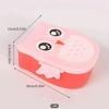 [Cartoon Owl Lunch Box] Secure Portable Plastic Lunch Box - Cartoon Owl Design, Ideal for Picnics and Students