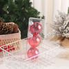 8cm Laser Christmas Balls Pendant Shatterproof Reusable Colorful Christmas Hanging Balls Elegant Plastic Xmas Tree Pendants