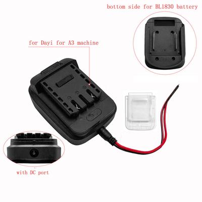 1pc For BL1830 Battery Converter Power Adapter With Cable Dust Cover DC Hole Battery Adapter Power Tool Accessories