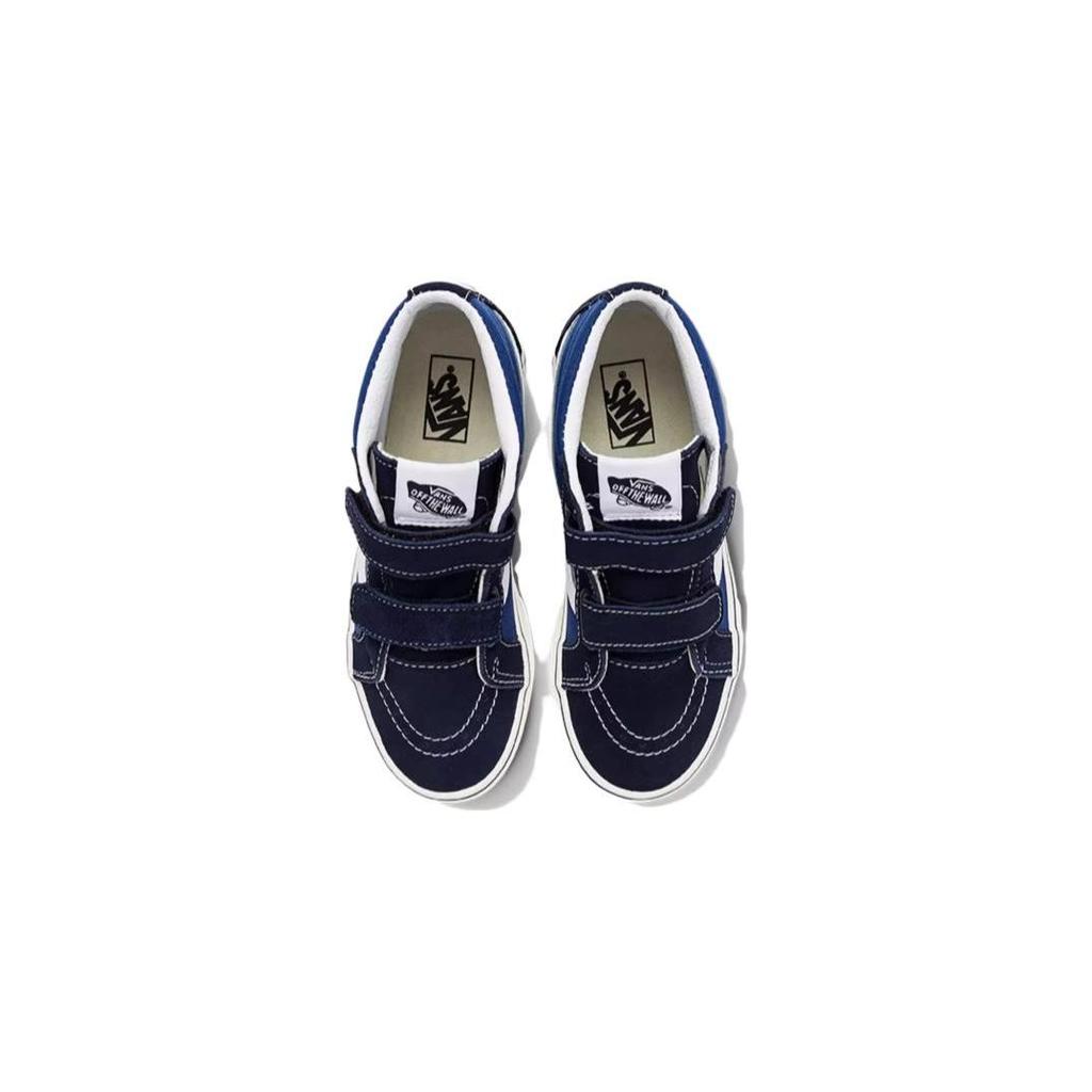 Vans Sk8 Comfortable Mid-Top Kids Skate Shoes Kids Sneakers Black Blue VN0A38HHQXI