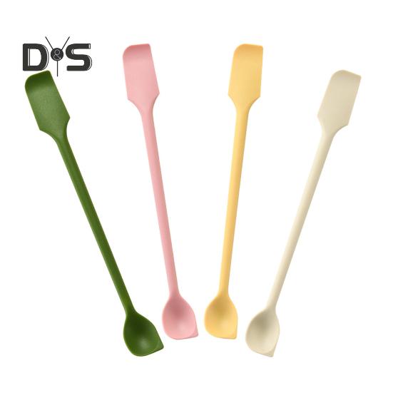 Dwustronna silikonowa szpatułka Cienka skrobaczka do słoików Małe skrobki do makijażu Mini skrobak i rozprowadzacz do żywności do dżemów pieczenia gotowania