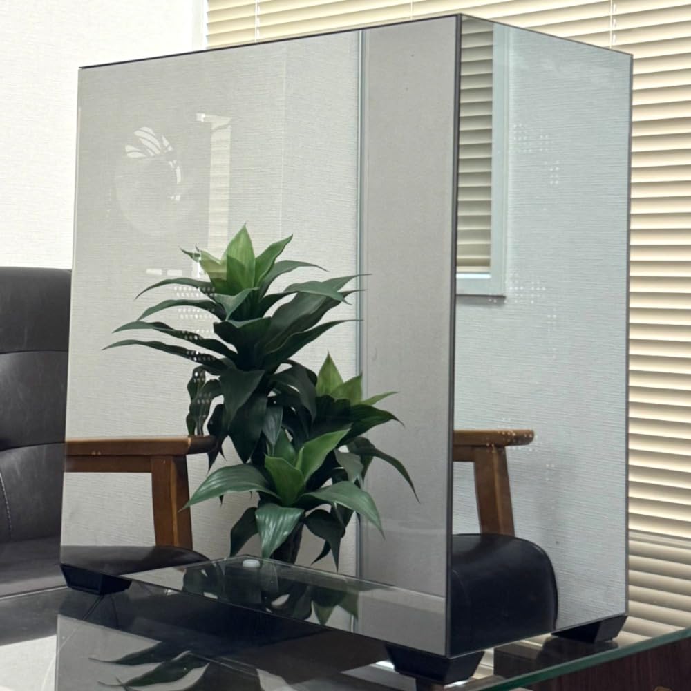 darkFlash DS900 SHINE Pillarless ATX Case with Transparent Mirror Panel DS900SHINE+TYPE-C BLACK