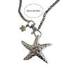 Retro Star Pendant Necklace Unique Necklace Exaggerated Metal Necklace Perfect for Youthful Fashion Enthusiasts