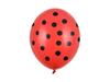 Partydeco Balony 30Cm Kropki Pastel Poppy Red Czerwone 50 Szt