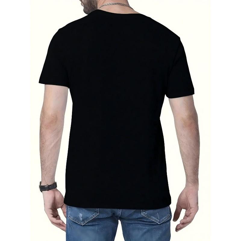 Men's T-Shirt-Stylish Everyday Casual -Perfect Gift for Music Lovers,Comfortable Breathable Fabric ,Great for Concerts, Festivals or Casual Outings