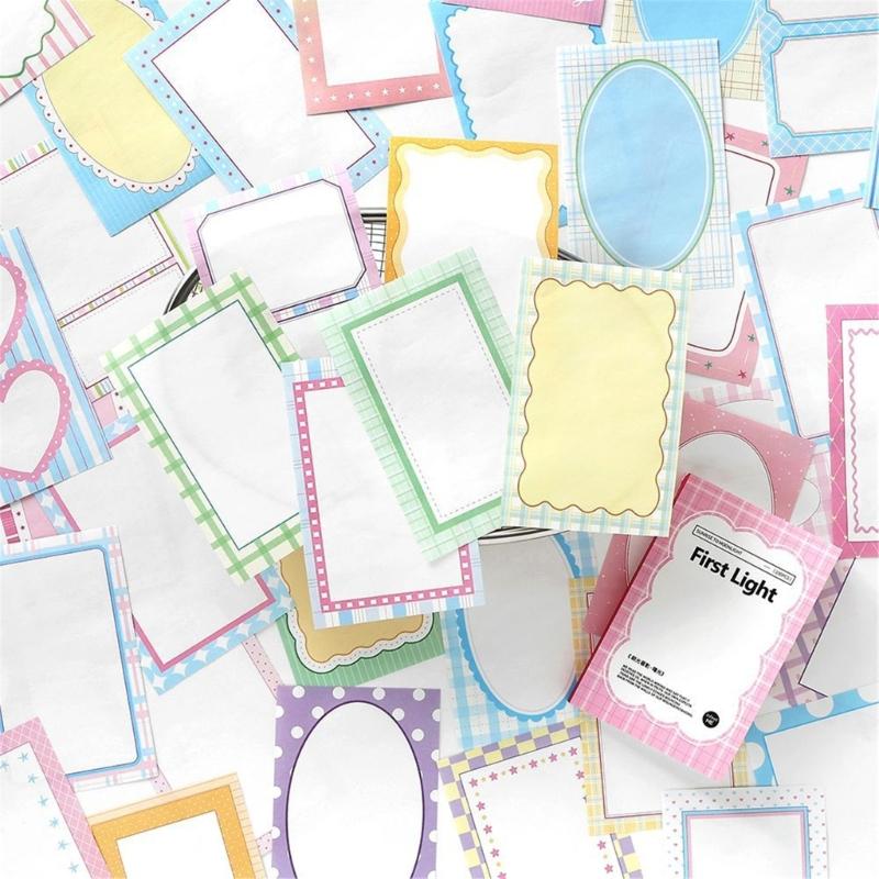 100Sheets Tearable Notepads Note Memo Paper Sheets Scrapbooking Decorative Paper for Daily Reminders and Journaling