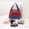 Thickened Oxford Canvas Lunch Bag Women Floral Handbag Portable Tote Lunch Box Bag Daily Hand Purse for Work