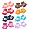 Kids Cartoon Animal Warm Gloves Handwoven Half Finger Gloves Universal Handwear