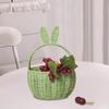 Handmade Basket with Ears for Grocery And Picnic Use