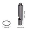 Titanium Survival Whistles Louds Outdoor Emergency Whistles With Keyring Waterproof Whistles Outdoor Tool for Women Men