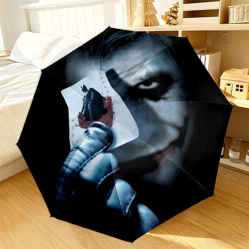 Abstract Clown Pattern Umbrella 8-Frame for Travel, Camping, Casual Lightweight Portable Umbrella, Essential for Every Family Holidays Birthday Gift