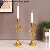 Vintage Candlestick Holders Kit Brass Gold Candlestick Set Candle Holders Decorative Candlestick Stand For Wedding Party Dinning