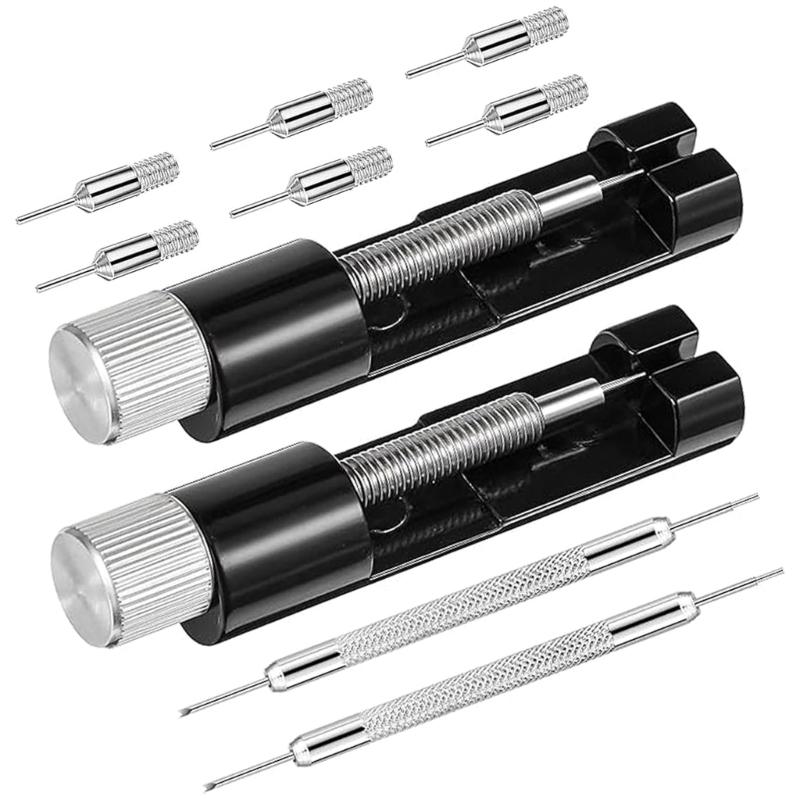 

Набор для удаления звеньев часов Инструмент для ремонта часов для регулировки браслета и замены Выталкиватели штифтов для регулировки размера ремешка часов 1