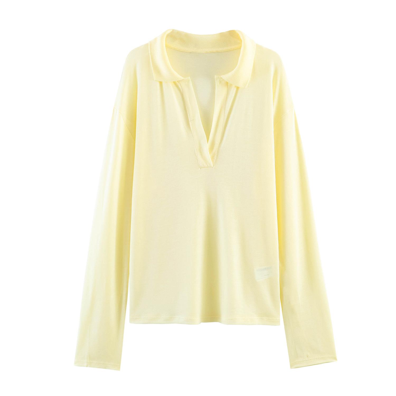 European and American style new women s clothing, adjustable strappy polo shirt, lightweight drape straight-leg pants S