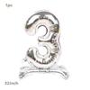 32 Inch Number 3 Foil Balloon with Stand Inflatable Aluminum Foil Balloon for Party Decoration Event Supplies