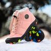 Children's Mid-Top Winter Snow Boots - Warm, Non-Slip, Velvet-Lined, Cold-Proof