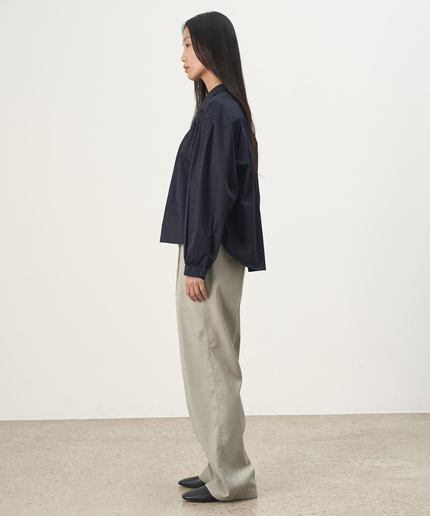 Leopeusaideuhwaiteulabel Summer Wool Pants Light Gray