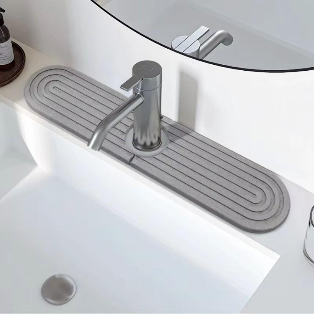 Moisture-proof Faucet Drain Pad Diatom Mud Diatomite Stone Sink Tray  Kitchen Sink