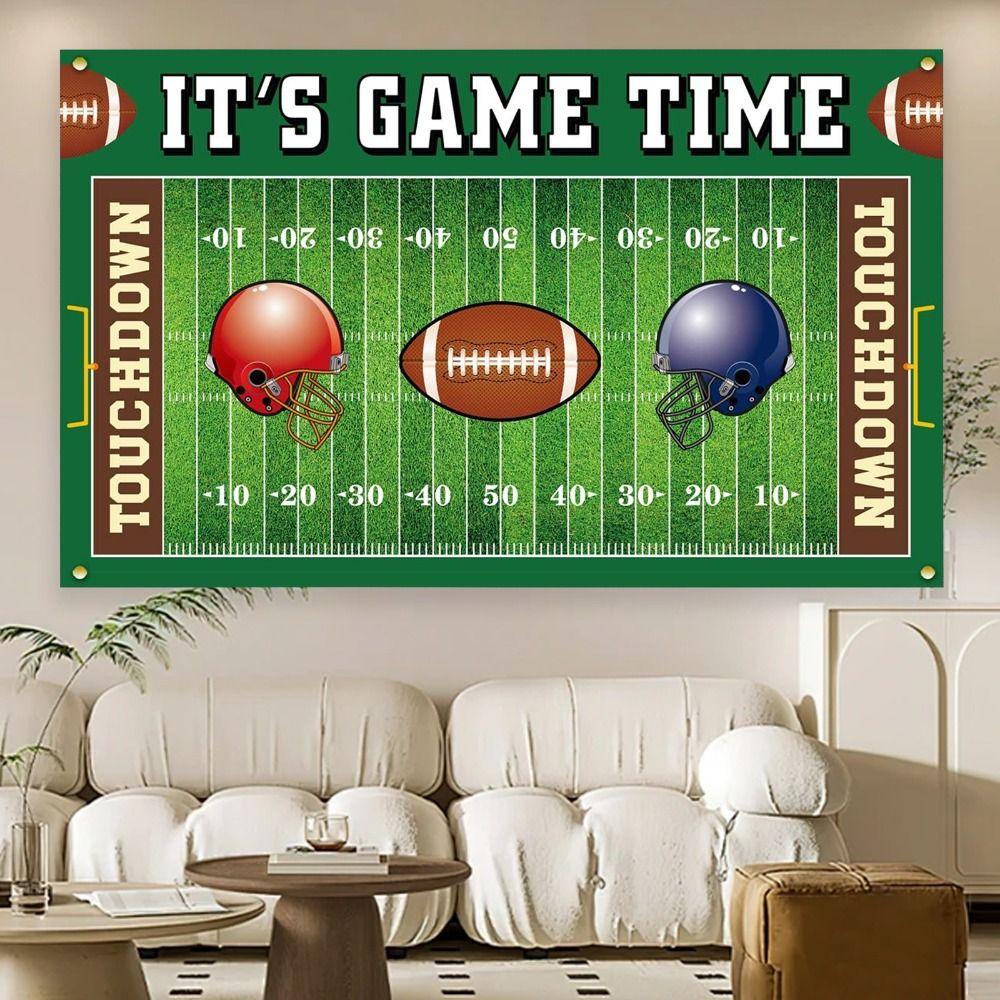 Party Decor 59.06x39.37in Football Birthday Party Decorations Super Football Game Backdrop Banner Boys
