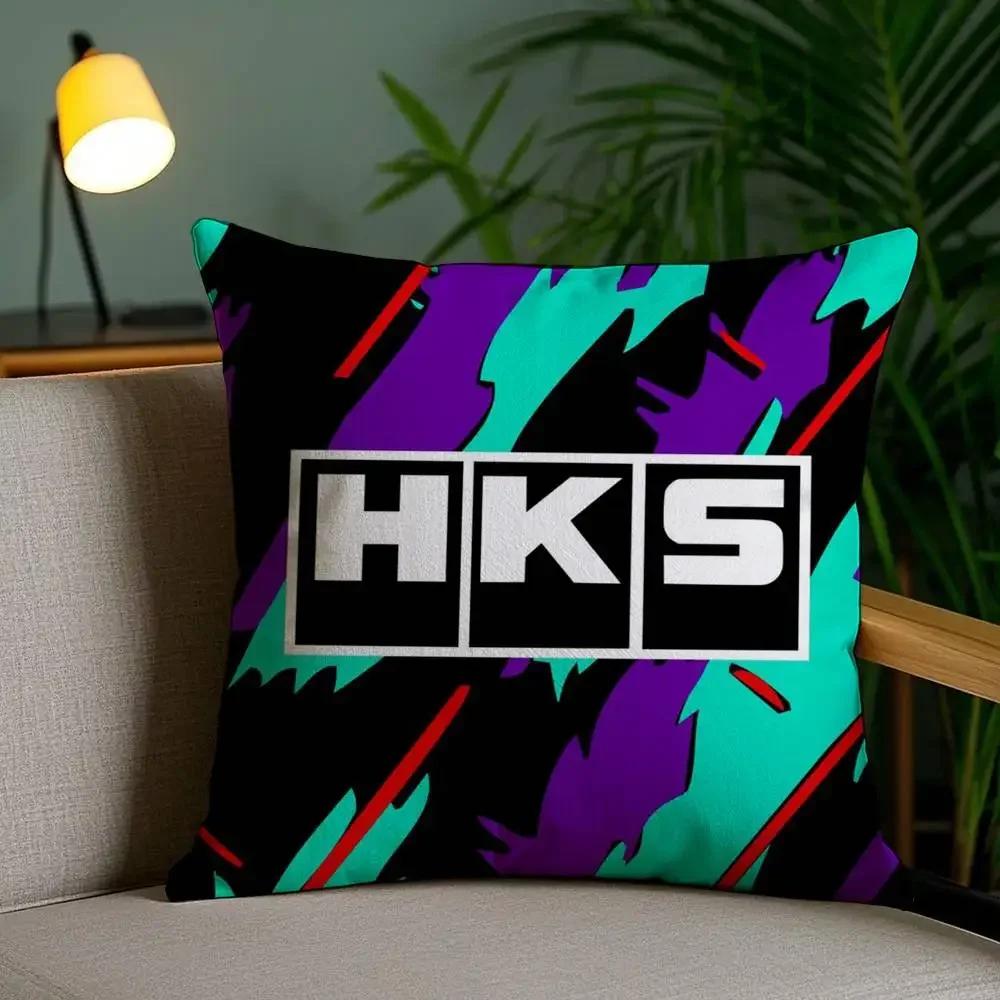 Cool Car H-Hks Pillow Case Plush Fabric Soft Pillowcase Double Sided Print Sofa Cushion Cover Throw